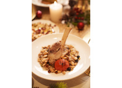 Agneau aux fruits dorés 