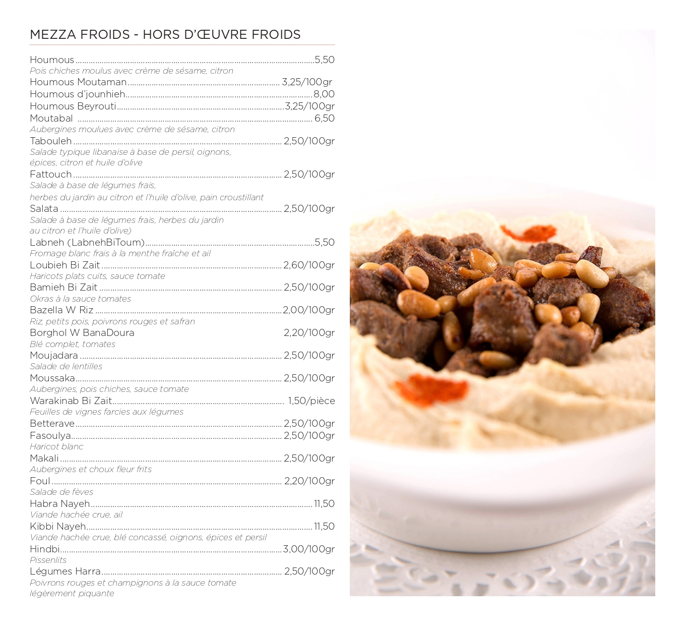 Scan du Menu disponible à Oliban La Bascule - partie 3
